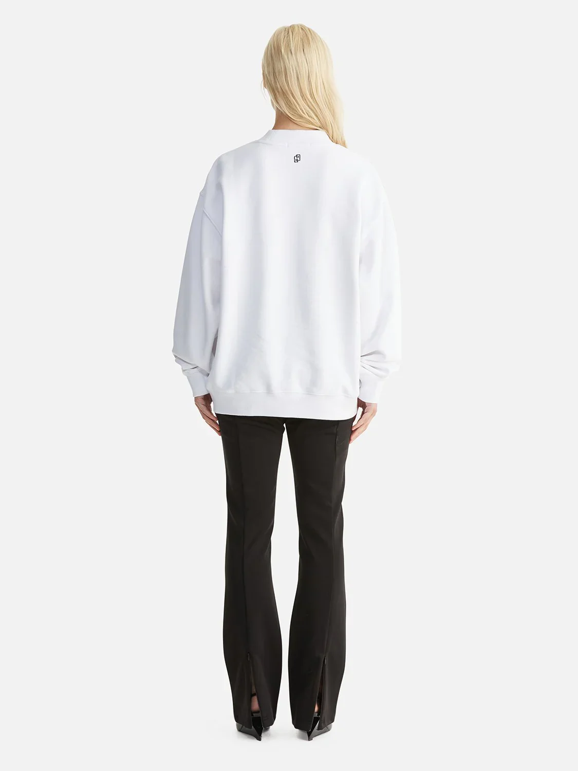 ENA PELLY - CHLOE OVERSIZED SWEATER CORE LOGO (WHITE) - Image 4