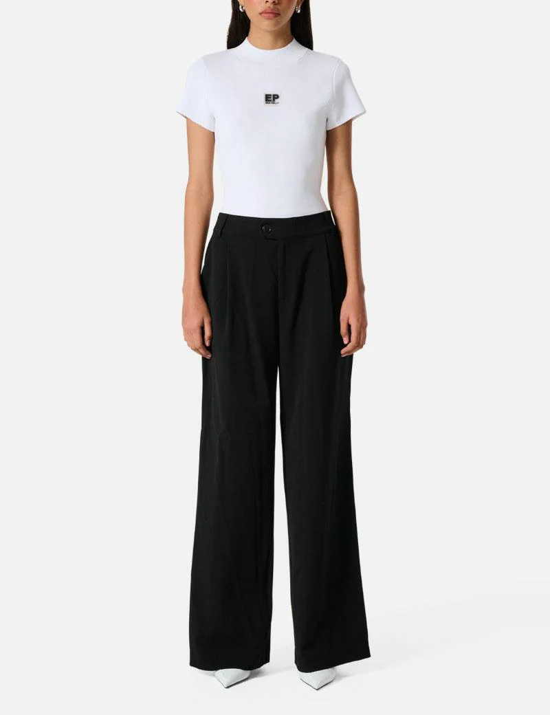 ENA PELLY - Ellen Short Sleeve Knit Top (White) - Image 4