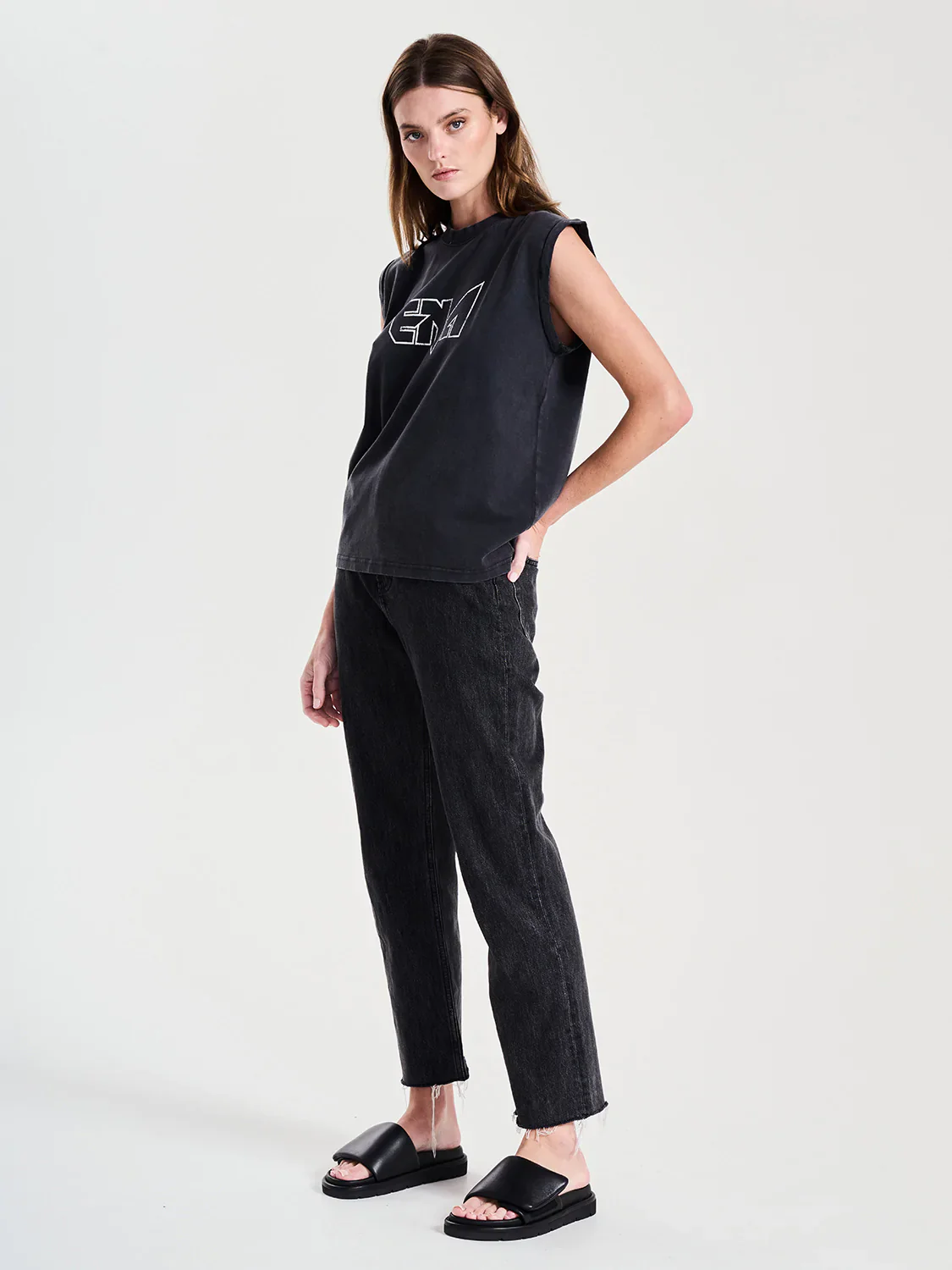Ena Pelly - Ena Logo Tank (Vintage Black) - Image 4