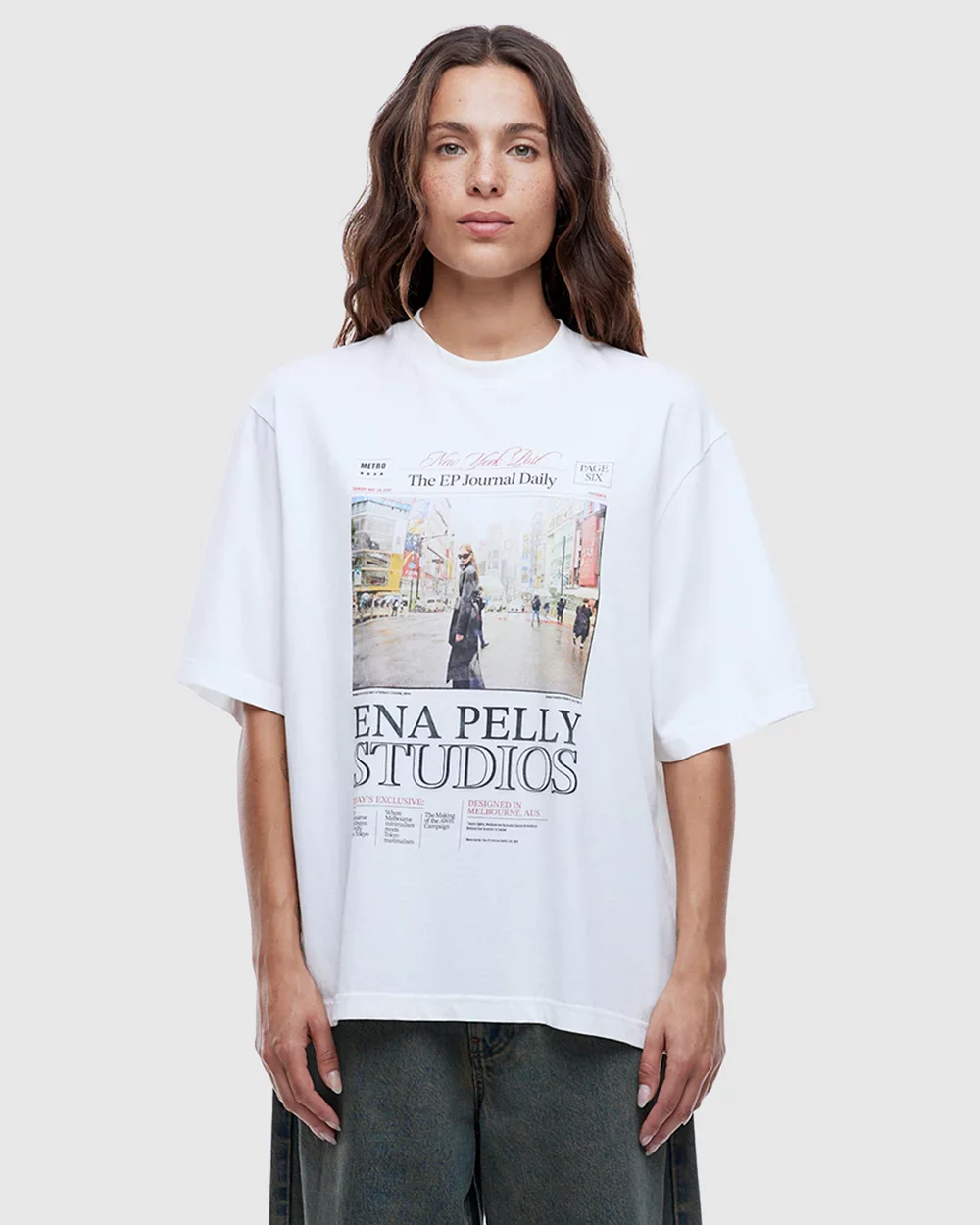 ENA PELLY - EP JOURNAL TEE (VINTAGE WHITE) - Image 2