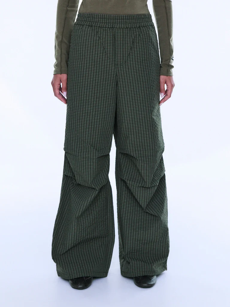 ENA PELLY - FALLON RELAXED PULL ON PANT (OLIVE CHECK) - Image 6