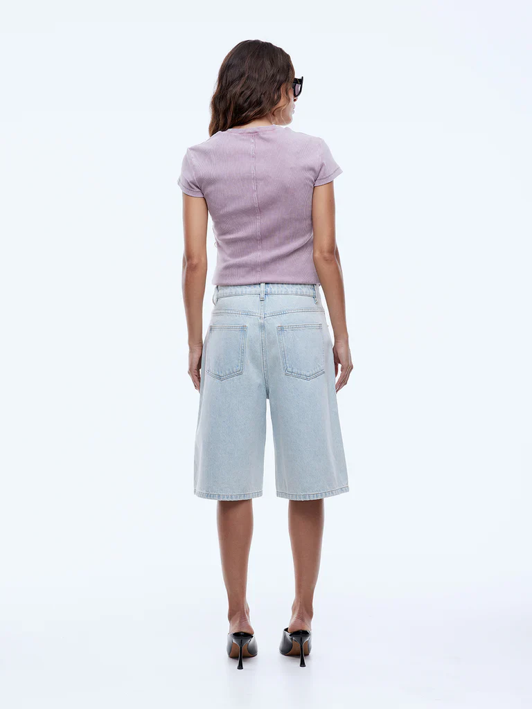 ENA PELLY - GRACIE BERMUDA SHORT (LIGHT WASH) - Image 2