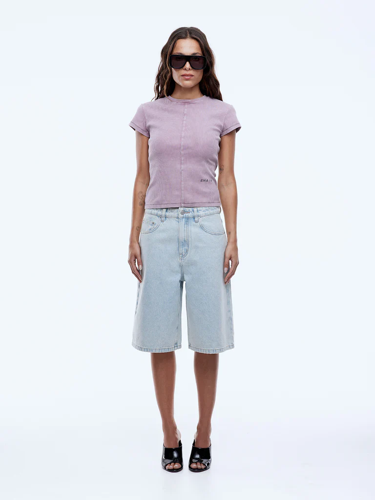 ENA PELLY - GRACIE BERMUDA SHORT (LIGHT WASH) - Image 4