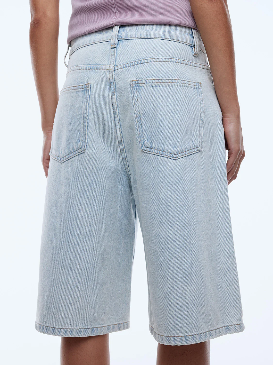 ENA PELLY - GRACIE BERMUDA SHORT (LIGHT WASH) - Image 6
