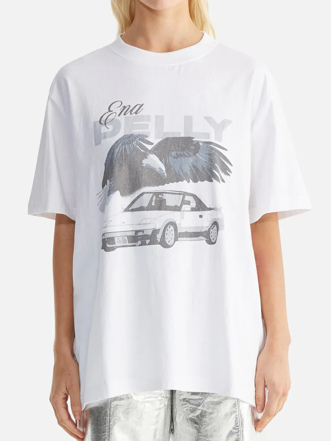 ENA PELLY -  JESSIE OVERSIZED TEE DRIFT (WHITE) - Image 2