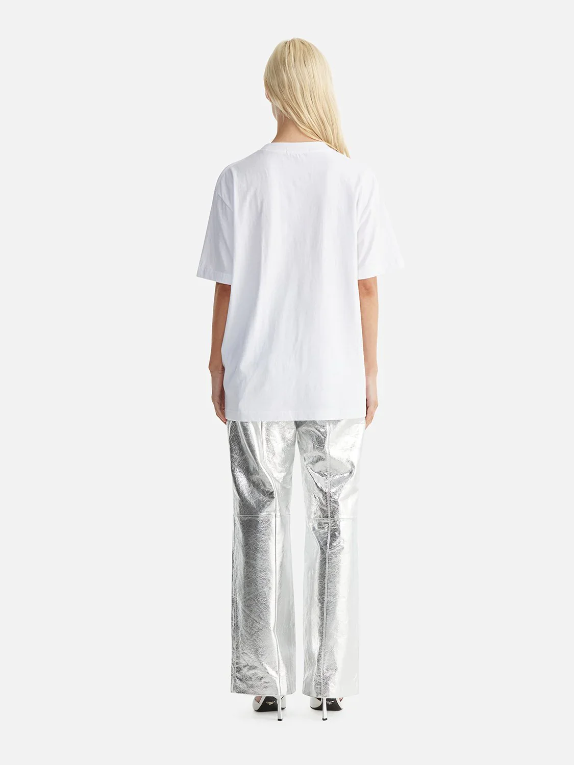 ENA PELLY -  JESSIE OVERSIZED TEE DRIFT (WHITE) - Image 4