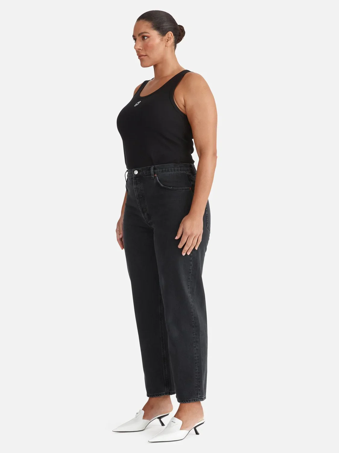 ENA PELLY - KENDALL MONOGRAM TANK (BLACK) - Image 5
