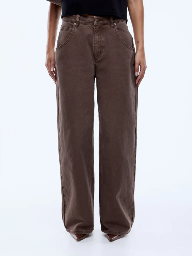 ENA PELLY - LEESA DENIM JEAN (WASHED MOCHA) - Image 6