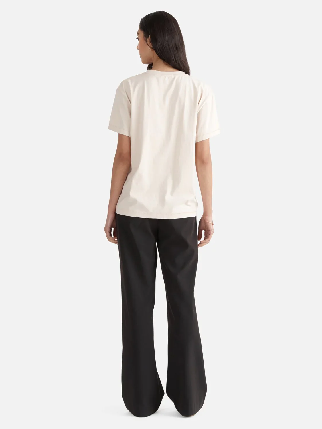 ENA PELLY - LETTERS FROM NEW YORK OVERSIZED TEE (PARCHMENT) - Image 3