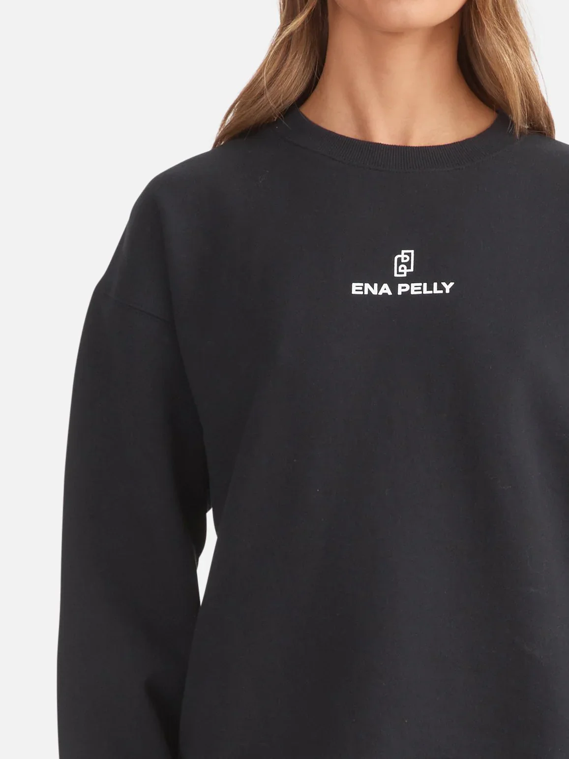 ENA PELLY - LEXI MONOGRAM SWEATER (BLACK) - Image 2