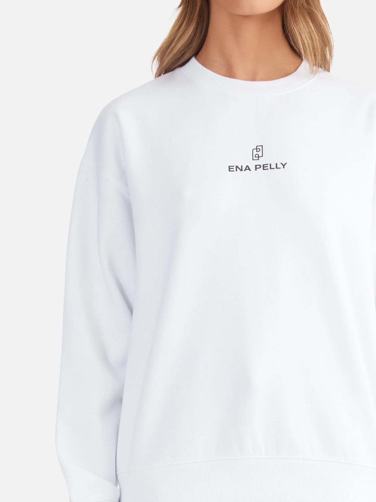 ENA PELLY - LEXI MONOGRAM SWEATER (WHITE) - Image 2
