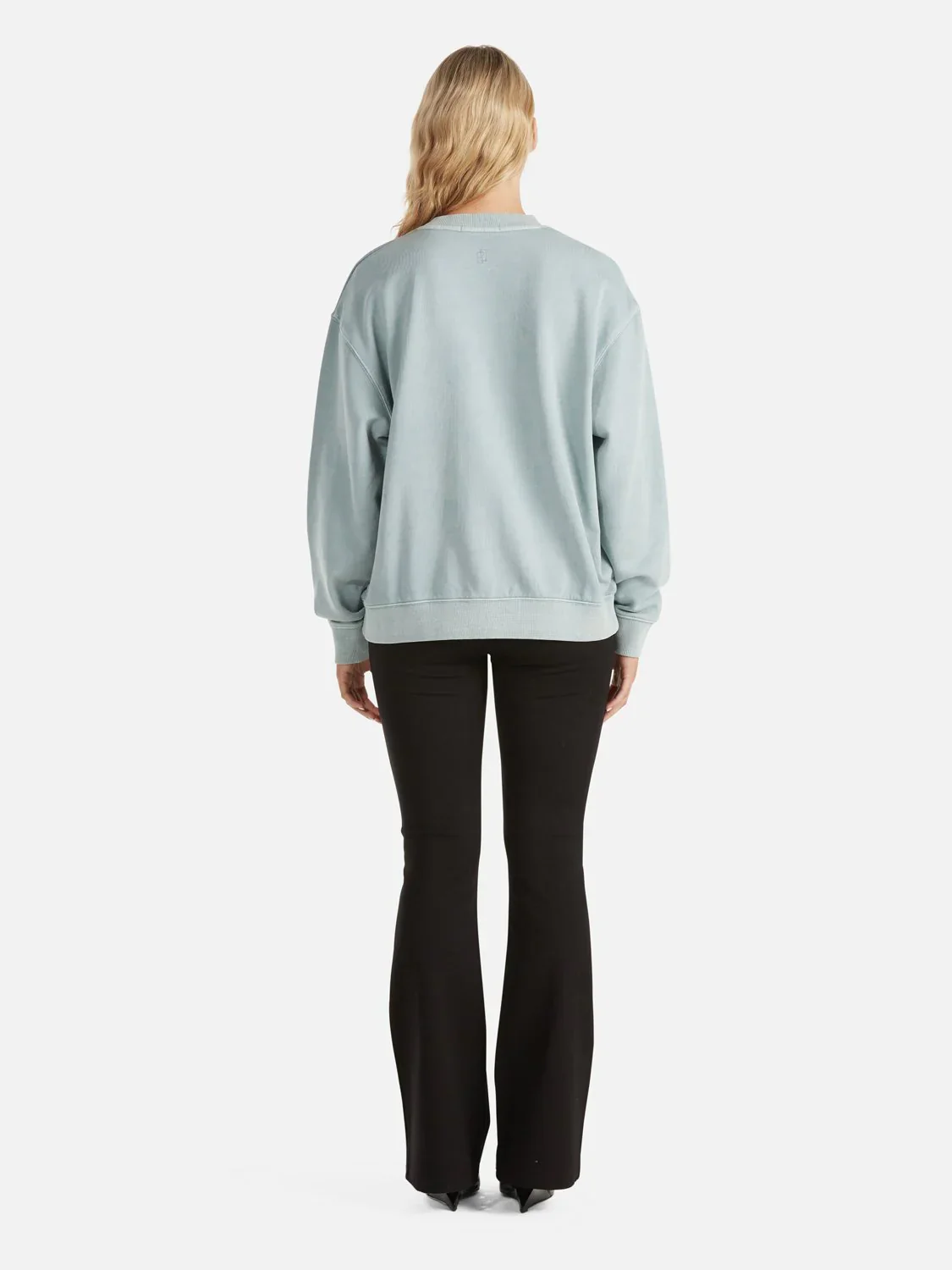 ENA PELLY - LILLY OVERSIZED SWEATER CITY LOGO (SEAFOAM WASH) - Image 3