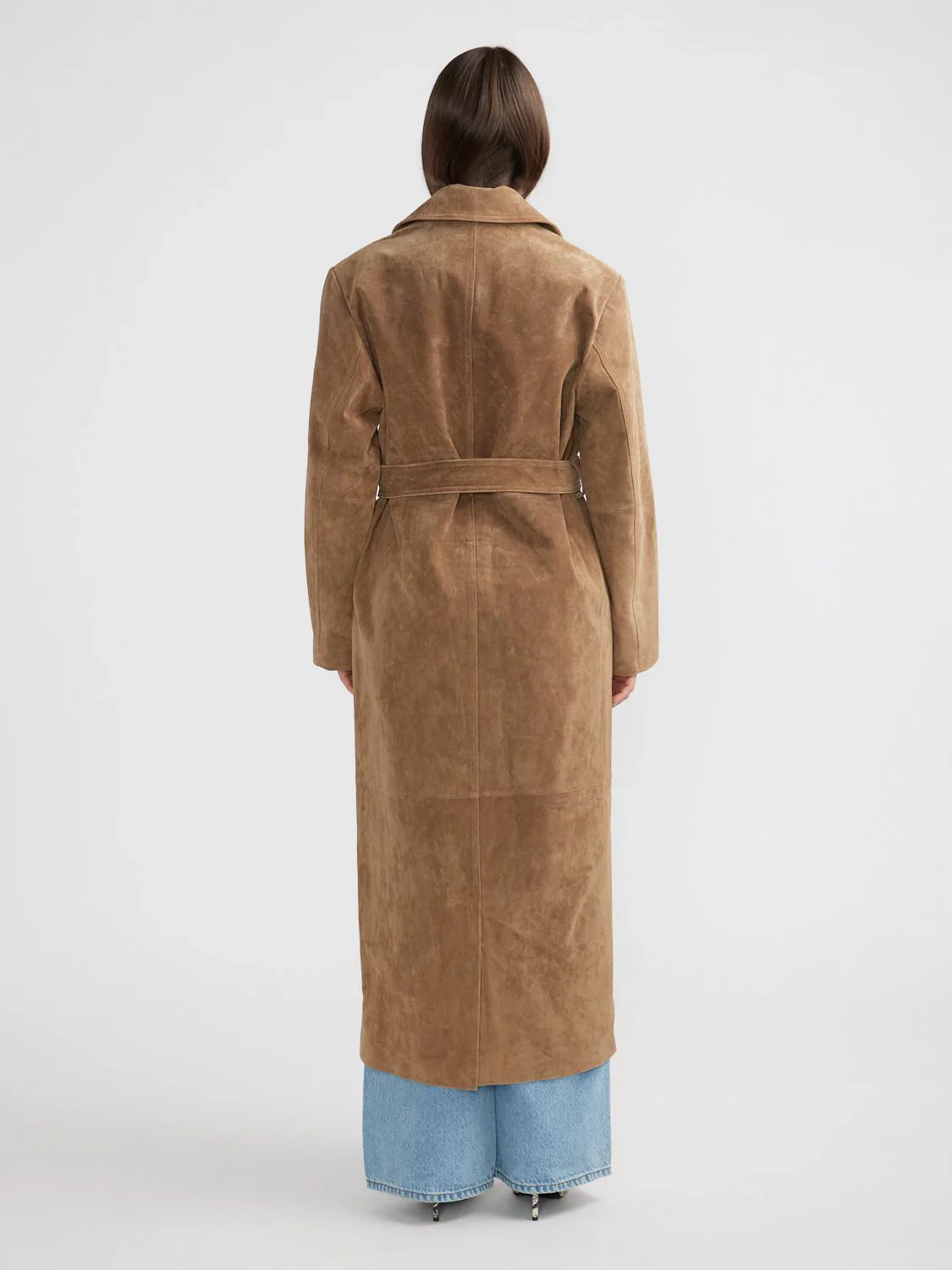 ENA PELLY - MILEY SUEDE TRENCH (TOFFEE) - Image 3