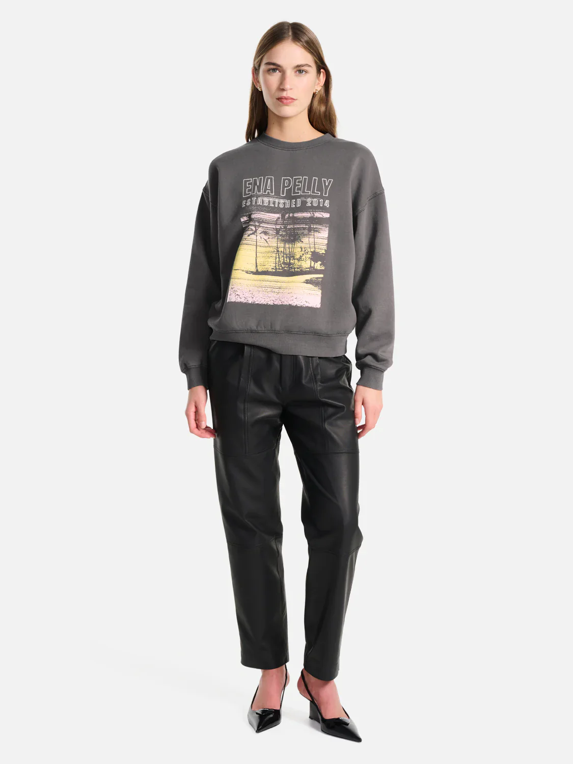 ENA PELLY - PALMS LANDSCAPE RELAXED SWEATER - Image 2