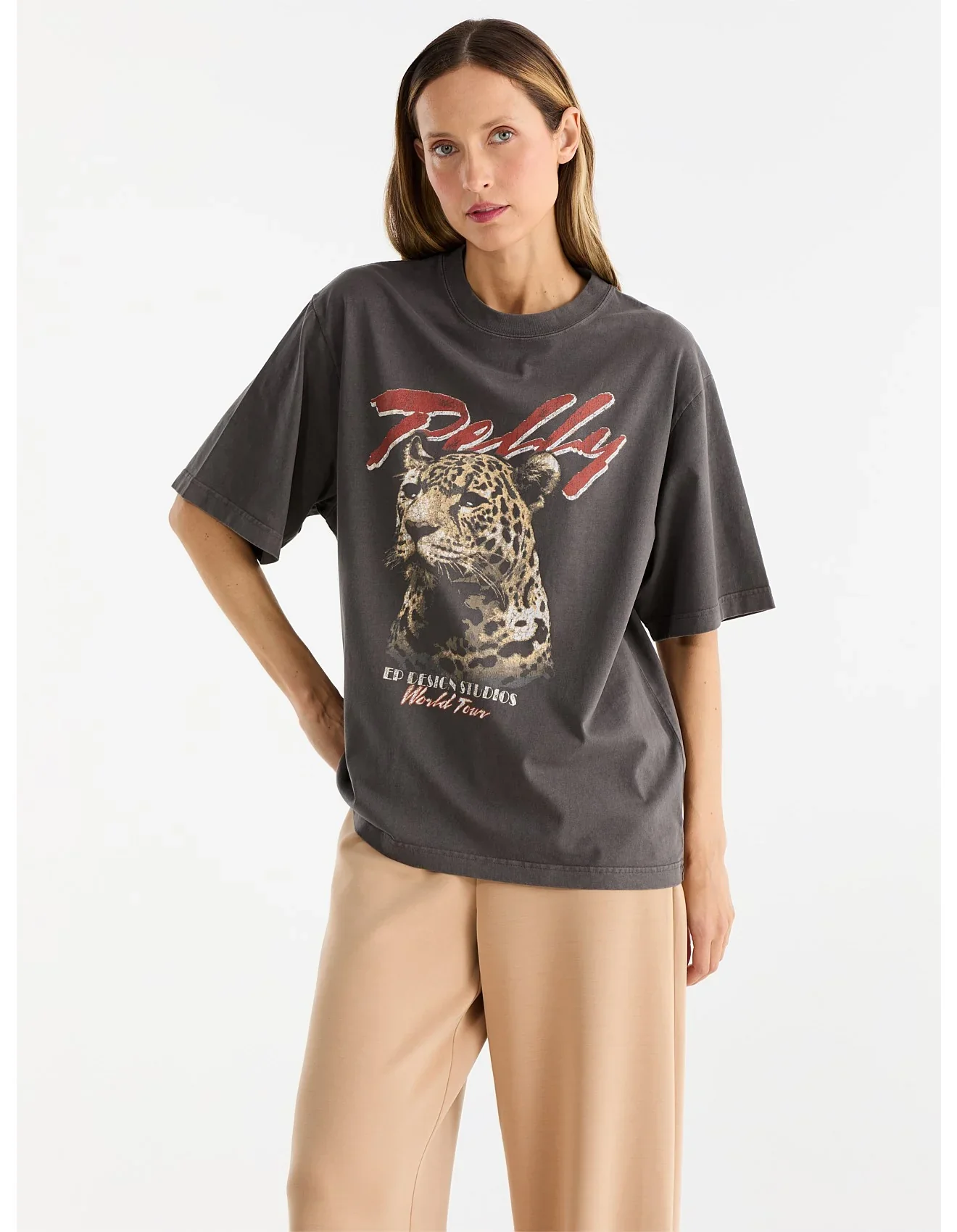 ENA PELLY - PELLY TOUR TEE (SMOKE)
