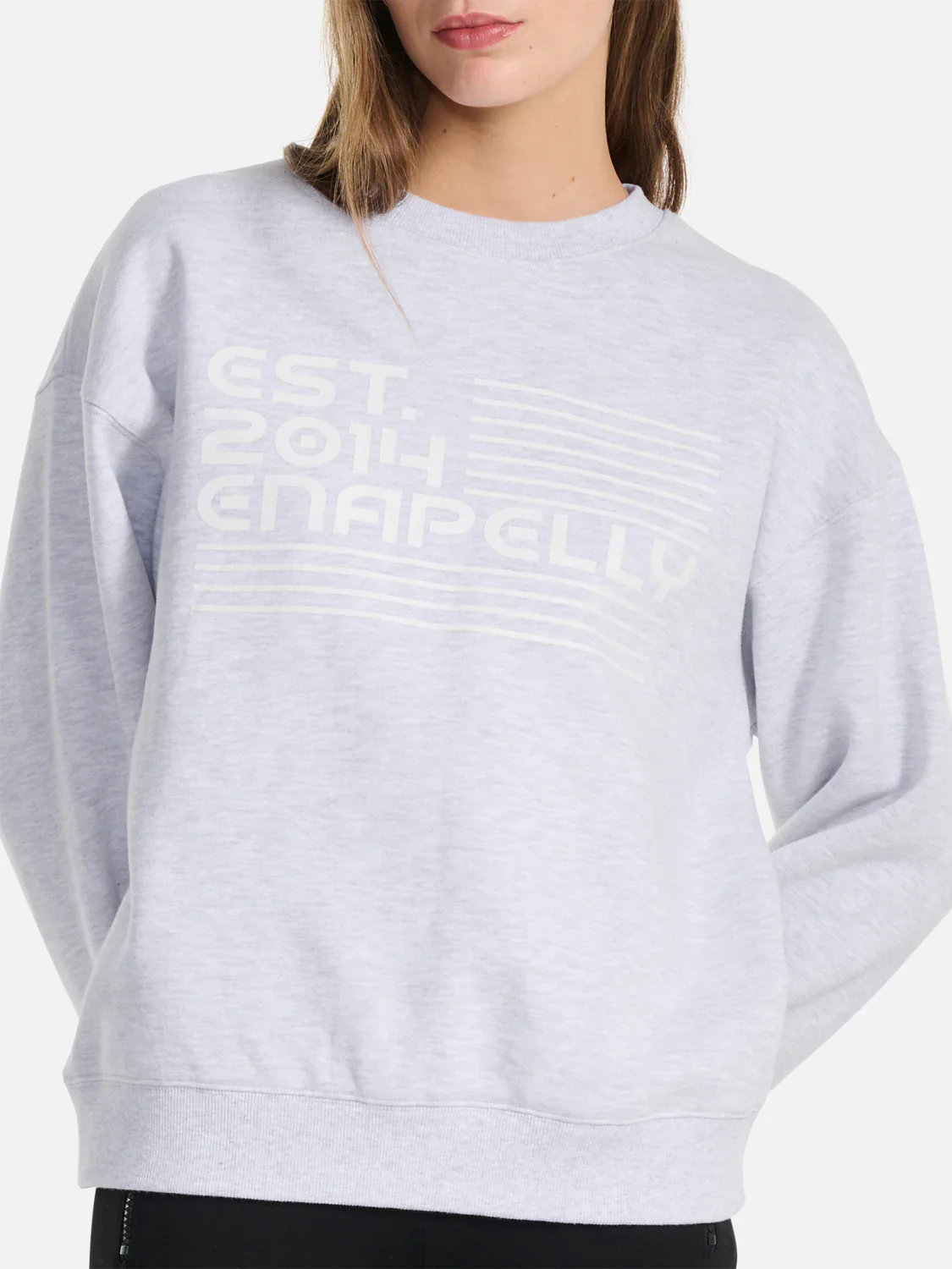 ENA PELLY - Quinn Pelly Relaxed Sweater (White Marle) - Image 2
