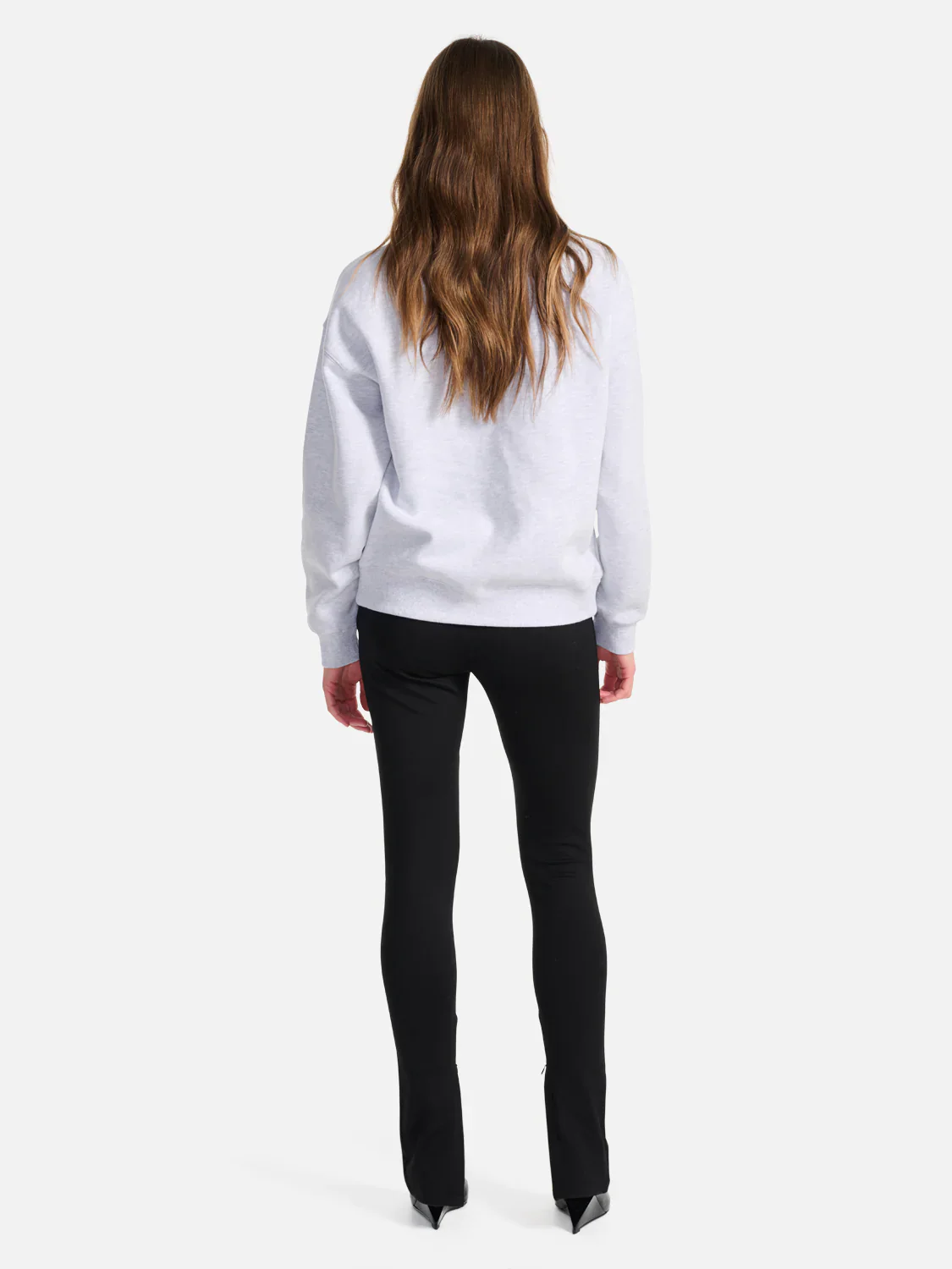 ENA PELLY - Quinn Pelly Relaxed Sweater (White Marle) - Image 4