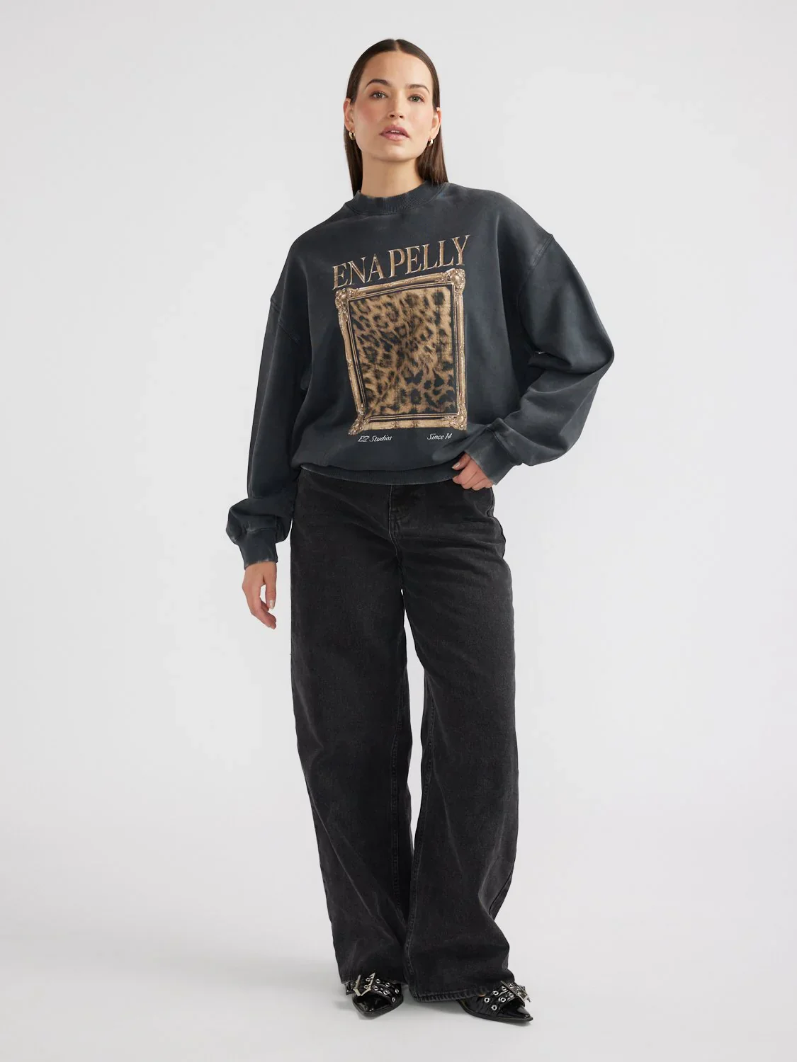 ENA PELLY - REVERE SWEATSHIRT (VINTAGE BLACK)