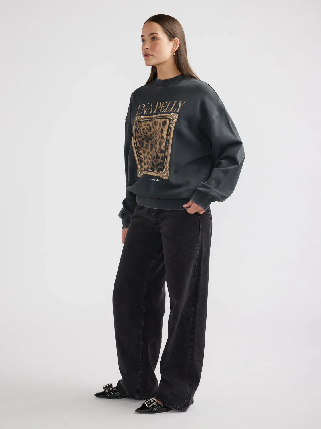 ENA PELLY - REVERE SWEATSHIRT (VINTAGE BLACK) - Image 3