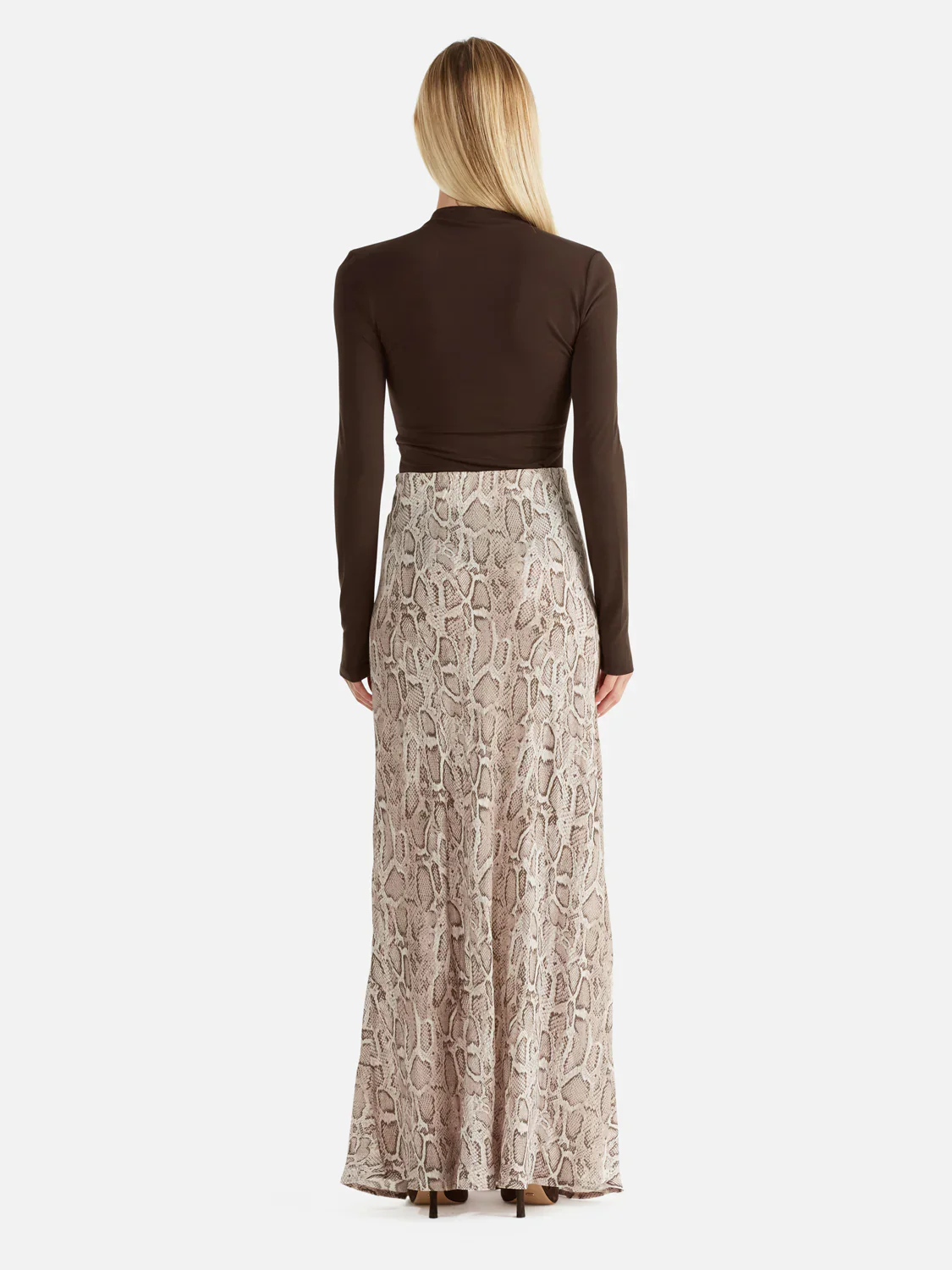 ENA PELLY - SADIE MAXI SKIRT (SNAKE SKIN) - Image 3