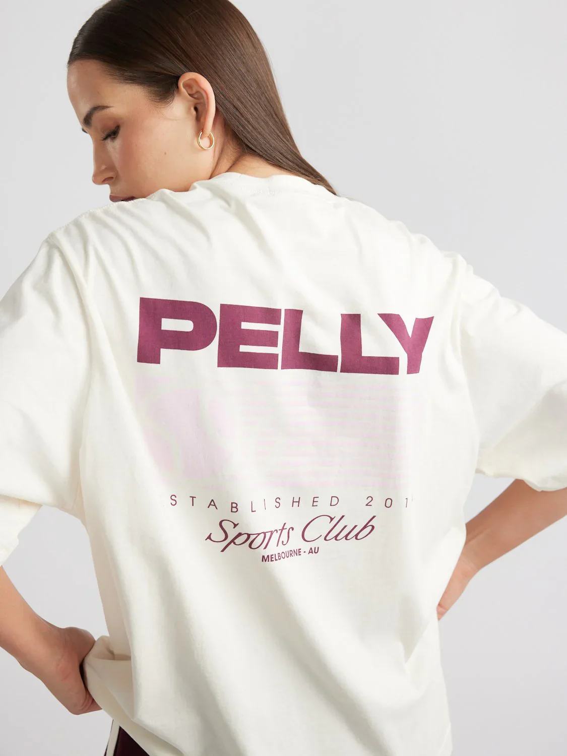 ENA PELLY - TENNIS LOGO TEE (CREAM) - Image 4
