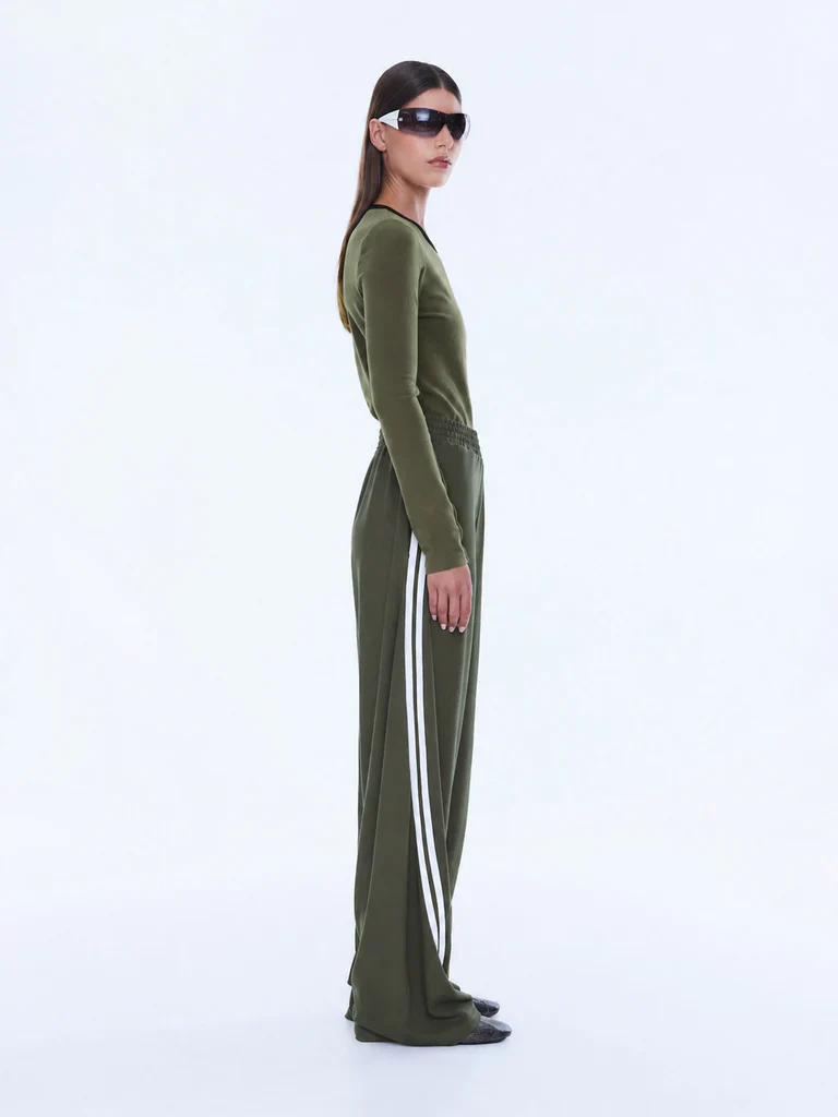 ENA PELLY - VALENTINA STRIPE PANT (OLIVE) - Image 3