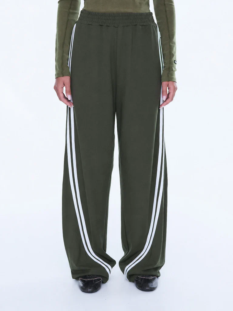 ENA PELLY - VALENTINA STRIPE PANT (OLIVE) - Image 5
