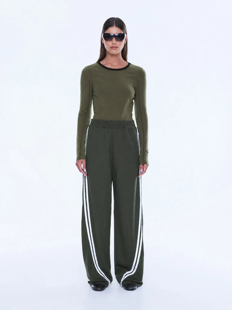 ENA PELLY - VALENTINA STRIPE PANT (OLIVE) - Image 6