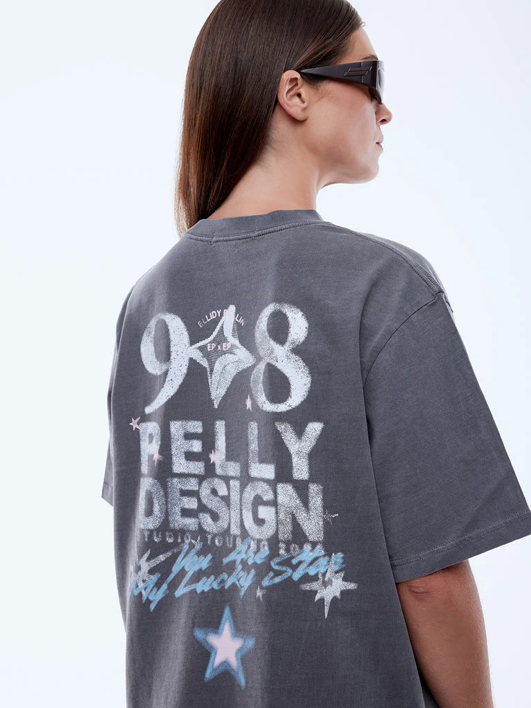 ENA PELLY x ELLIDY PULLIN - AURORA TEE (WASHED GREY) - Image 3