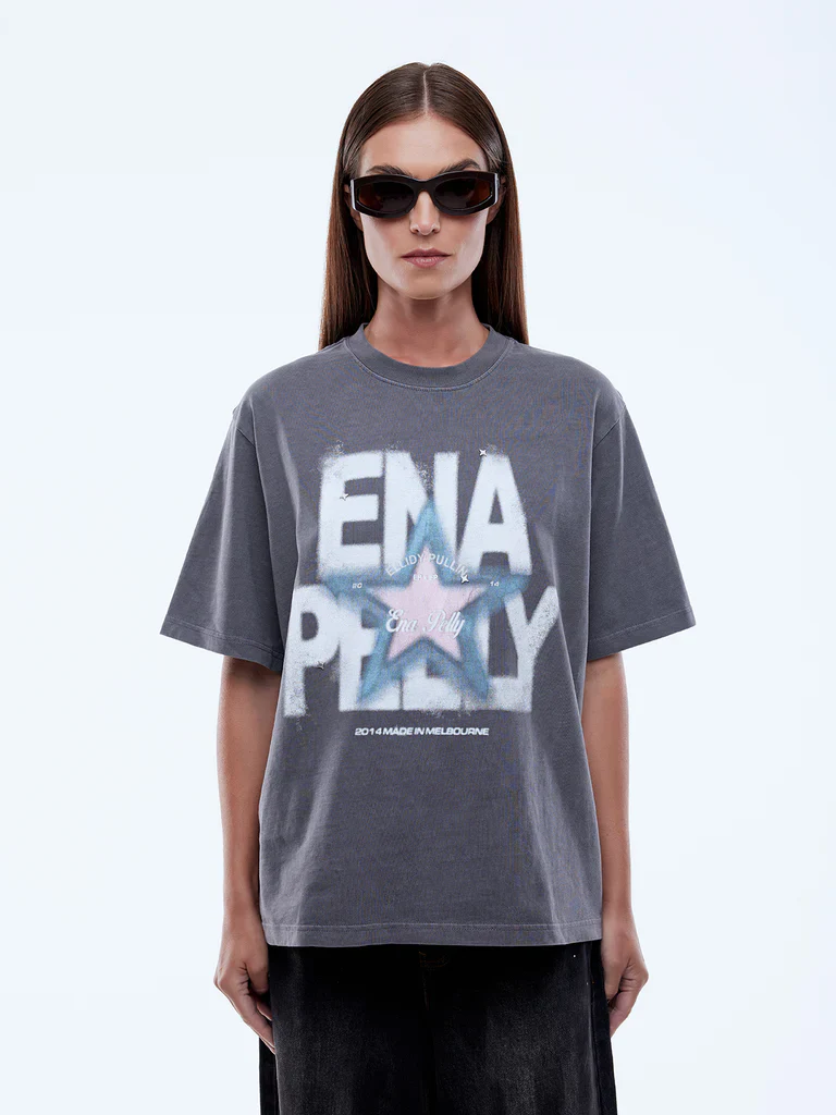 ENA PELLY x ELLIDY PULLIN - AURORA TEE (WASHED GREY) - Image 6