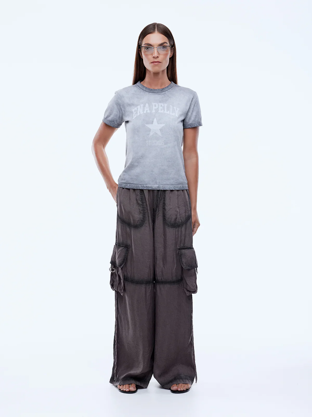 ENA PELLY x ELLIDY PULLIN - FADING STAR RELAXED BABY TEE (GRADIENT GREY) - Image 3