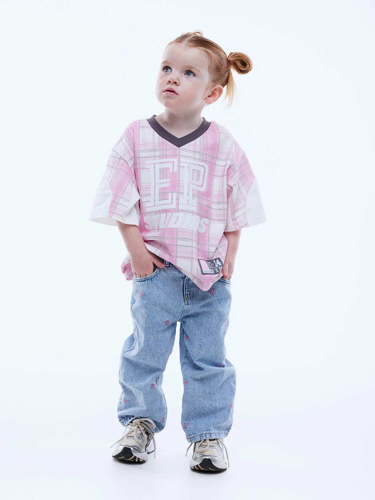 ENA PELLY x ELLIDY PULLIN - KIDS LUNAR JERSEY (PINK CHECK)