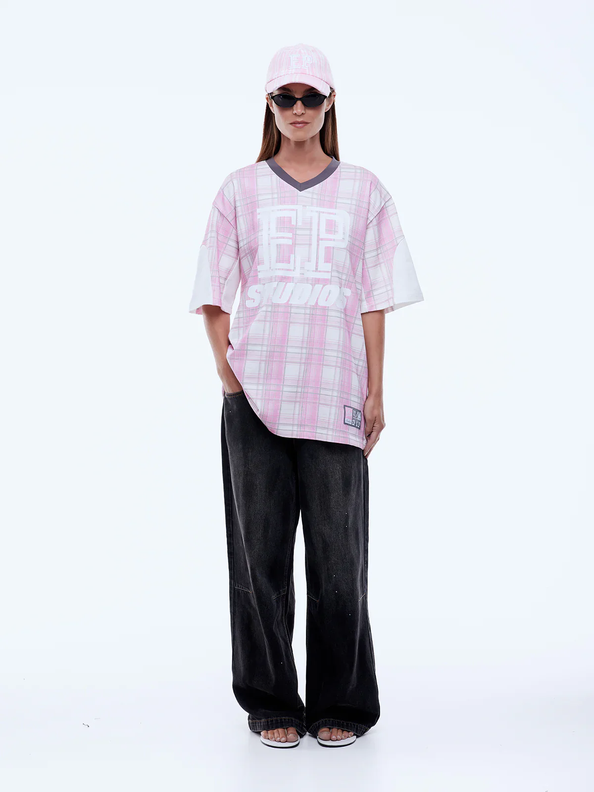 ENA PELLY x ELLIDY PULLIN - LUNAR JERSEY (PINK CHECK) - Image 2