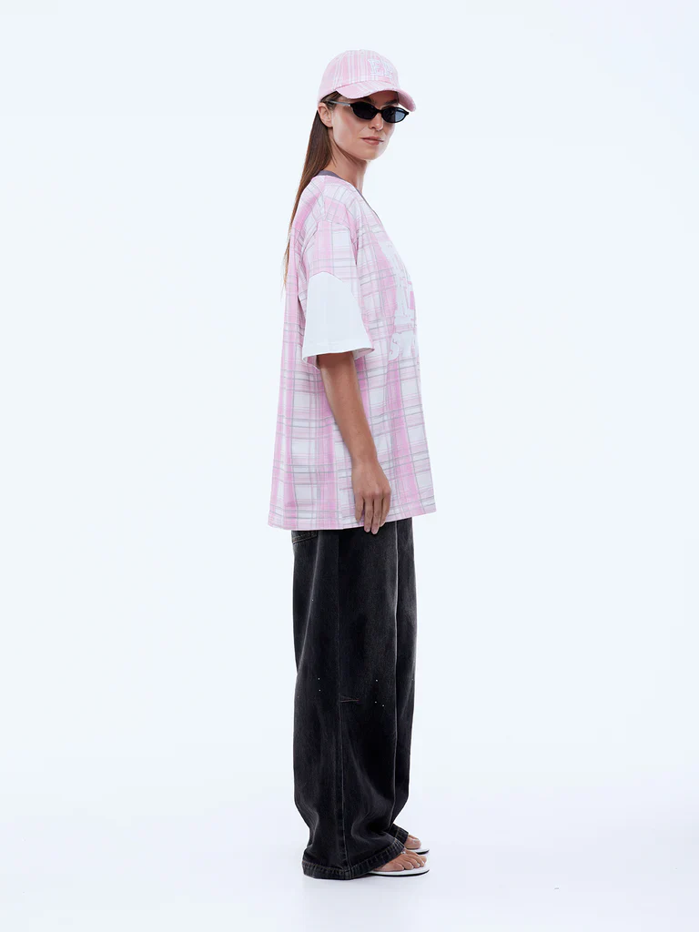 ENA PELLY x ELLIDY PULLIN - LUNAR JERSEY (PINK CHECK) - Image 3