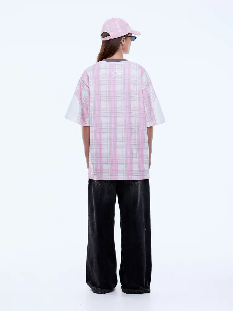 ENA PELLY x ELLIDY PULLIN - LUNAR JERSEY (PINK CHECK) - Image 4