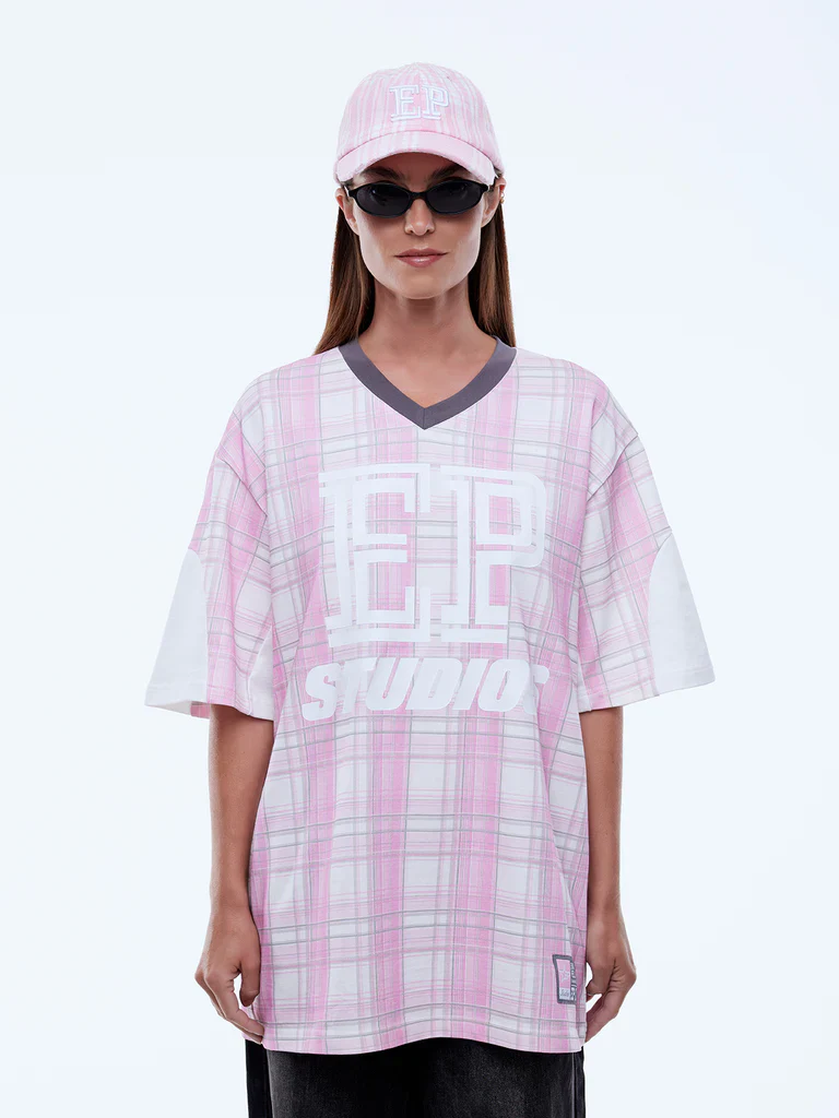 ENA PELLY x ELLIDY PULLIN - LUNAR JERSEY (PINK CHECK) - Image 5