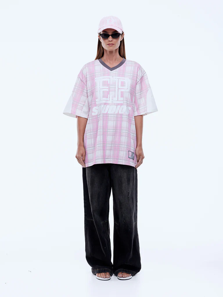 ENA PELLY x ELLIDY PULLIN - LUNAR JERSEY (PINK CHECK) - Image 6