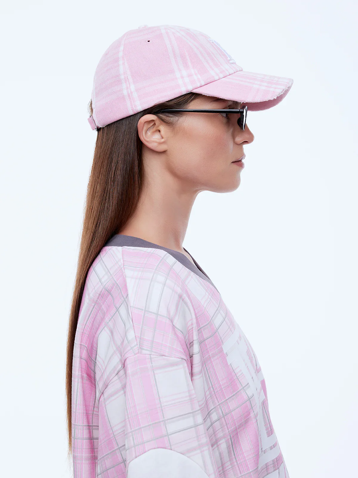 ENA PELLY x ELLIDY PULLIN - NOVA CHECK CAP (PINK CHECK) - Image 2