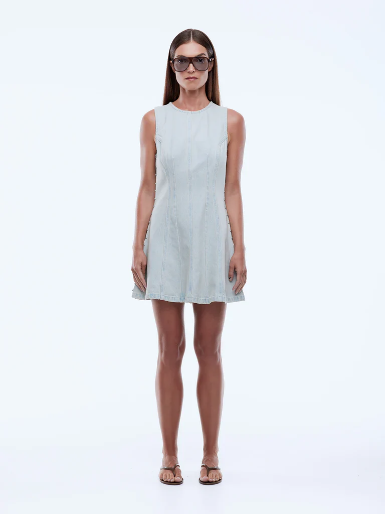 ENA PELLY x ELLIDY PULLIN - STELLAR DENIM DRESS (LIGHT BLUE WASH) - Image 8