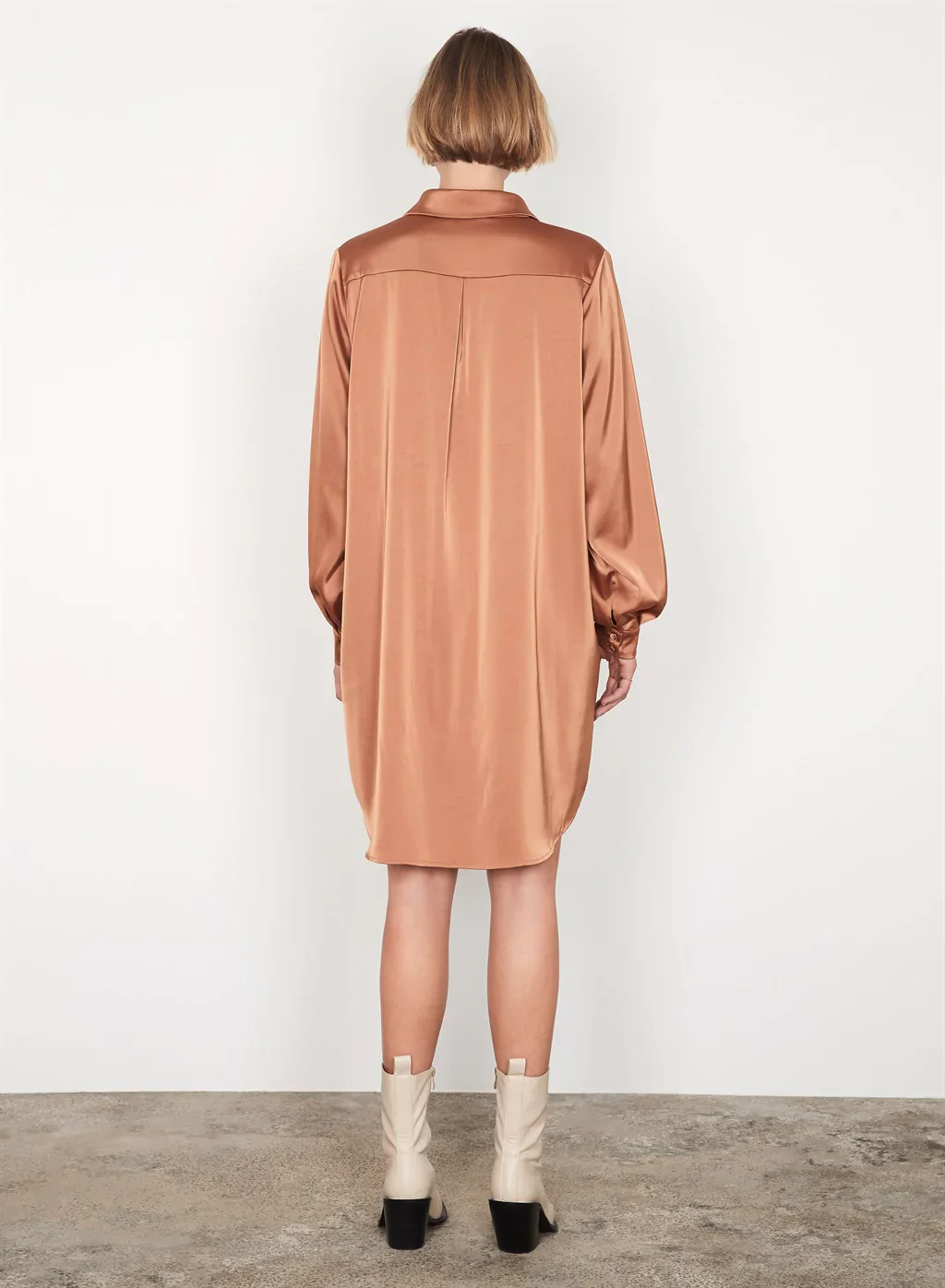 ESMAEE - Solitude Shirt Dress (Cinnamon) - Image 4