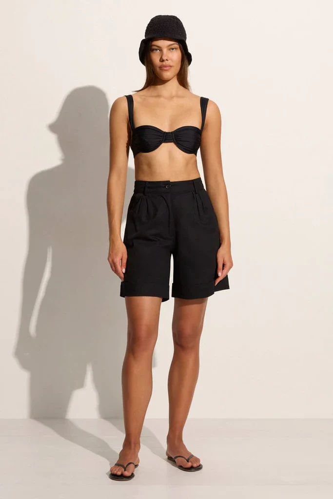 FAITHFULL THE BRAND- CALA BIANCA CROCHET BUCKET HAT (BLACK) - Image 5