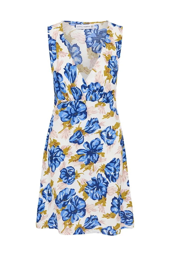 FAITHFULL THE BRAND - PENNE MINI DRESS (ISADORA FLORAL NAVY)