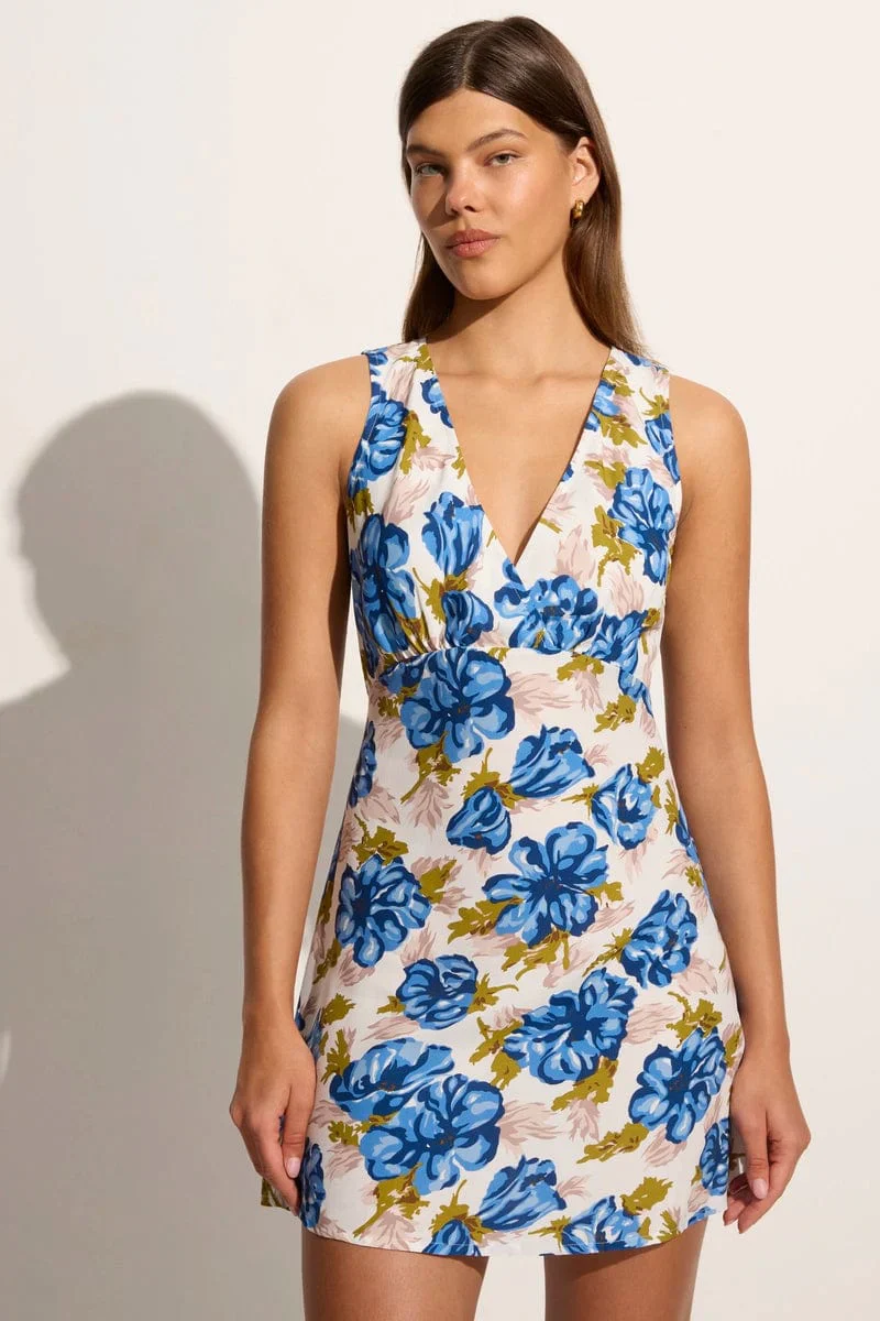 FAITHFULL THE BRAND - PENNE MINI DRESS (ISADORA FLORAL NAVY) - Image 5