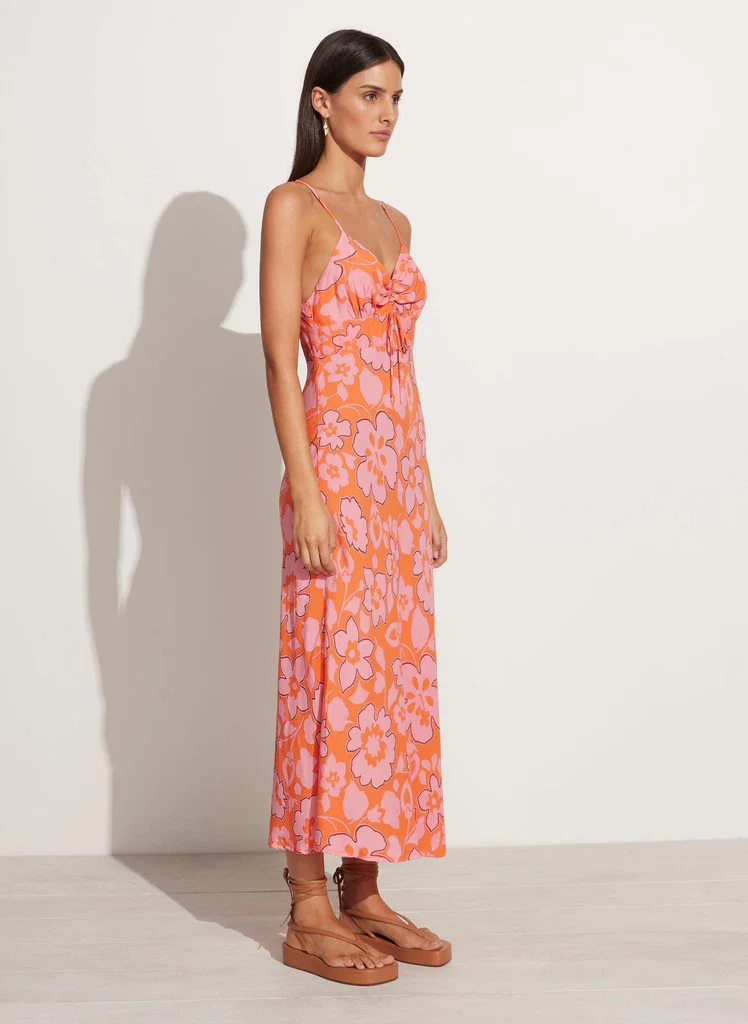 FAITHFULL THE BRAND - Shayna Midi Dress (Paraiso Floral Print) - Image 3