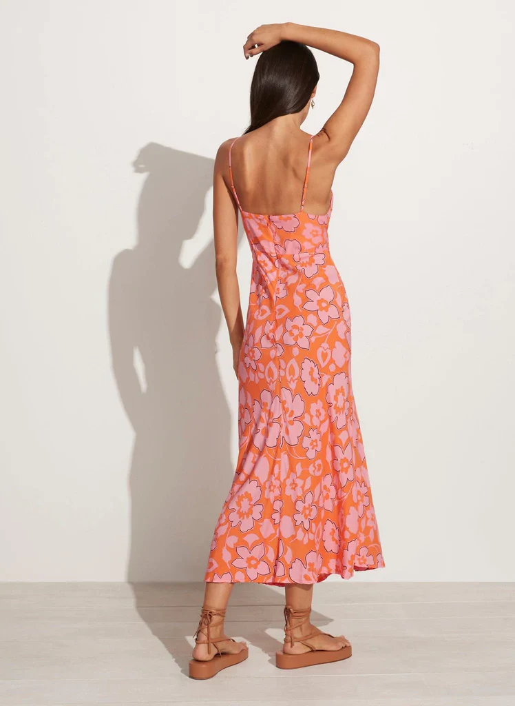 FAITHFULL THE BRAND - Shayna Midi Dress (Paraiso Floral Print) - Image 4