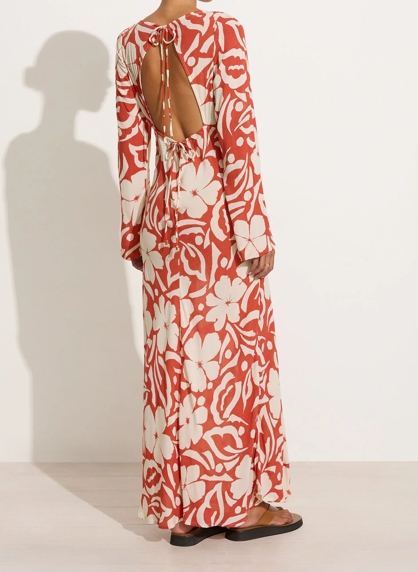 FAITHFULL THE BRAND - Shiva Maxi Dress (Pavito Floral Watermelon) - Image 3