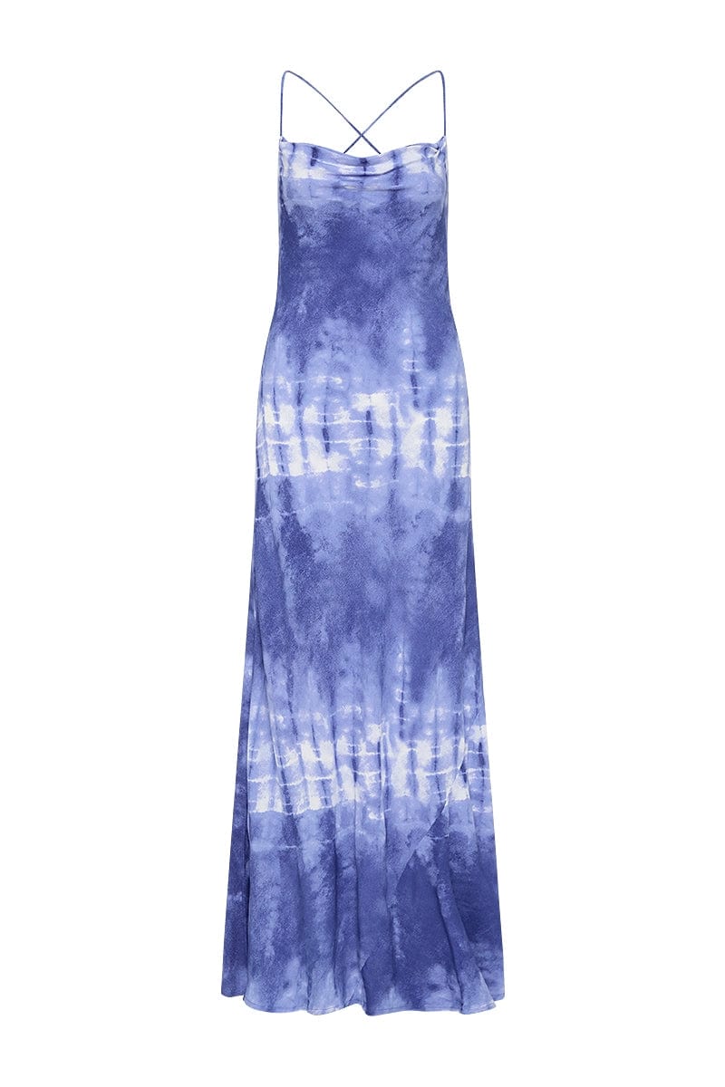FAITHFULL THE BRAND - SISUDO MIDI DRESS (CEIRA - SLATE)