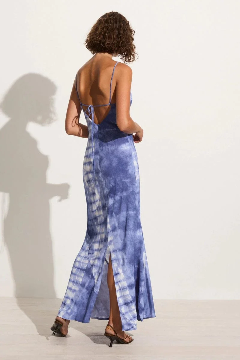 FAITHFULL THE BRAND - SISUDO MIDI DRESS (CEIRA - SLATE) - Image 3