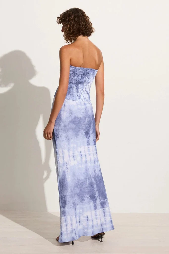 FAITHFULL THE BRAND - SISUDO MIDI DRESS (CEIRA - SLATE) - Image 4