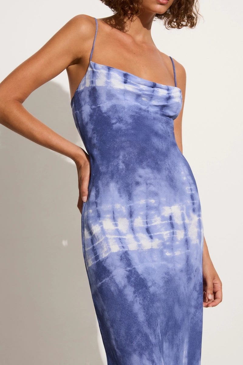FAITHFULL THE BRAND - SISUDO MIDI DRESS (CEIRA - SLATE) - Image 5